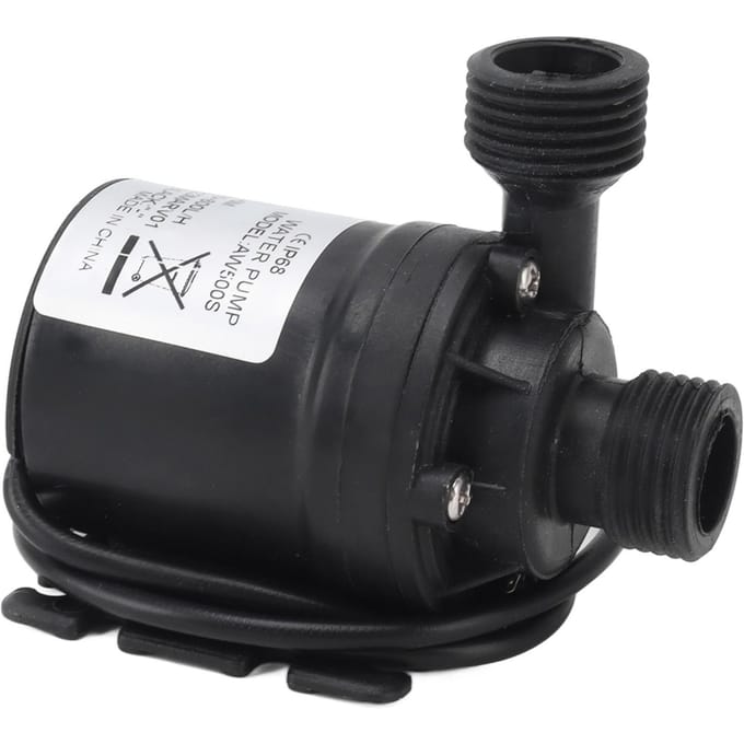 Pompe à eau submersible IP68 étanche Faible bruit Sans fuite Pompe de circulation d'eau filetée DC12V 19W