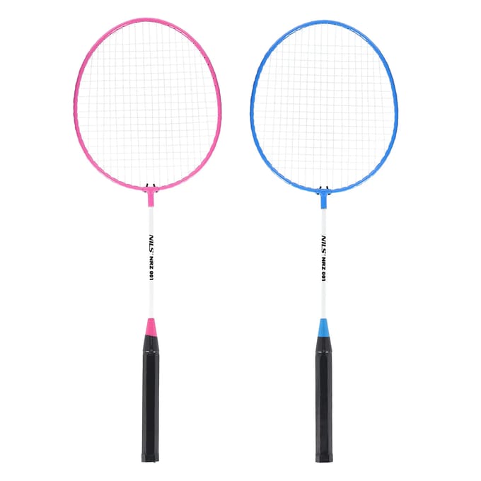Badmintonset 2 rackets + shuttles NILS NRZ00
