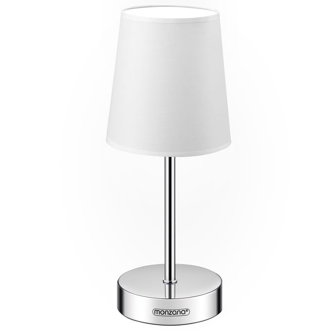 Monzana Tafellamp 1 Stuks – Incl. Lampenkap/ E14/ 32cm - Wit