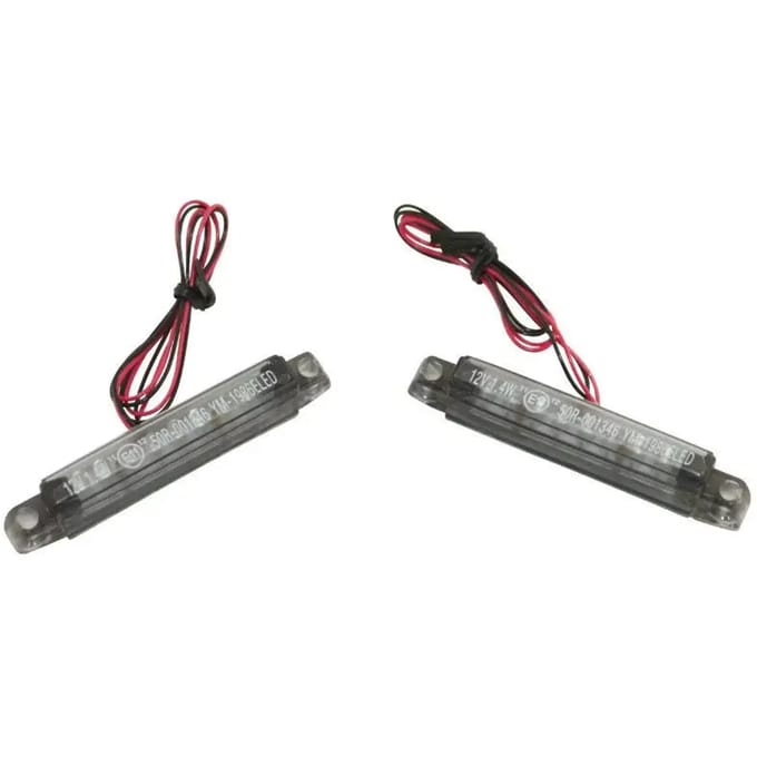 Paire Clignotant BARETTE 8 Leds Orange 12V 1.4W Replay pour moto Neuf