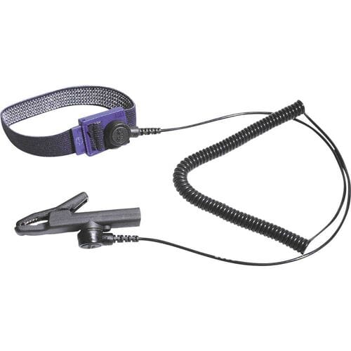 BERNSTEIN Tools for Electronics 9-342 ESD-armband Zwart Incl. aardingskabel Drukknop 3 mm, Drukknop 10 mm, Krokodilklem