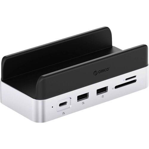 ORICO VS10 Mini Dock Desktop Stand USB-C dockingstation Geïntegreerde houder, Geïntegreerde kaartlezer, M.2 SSD-slot