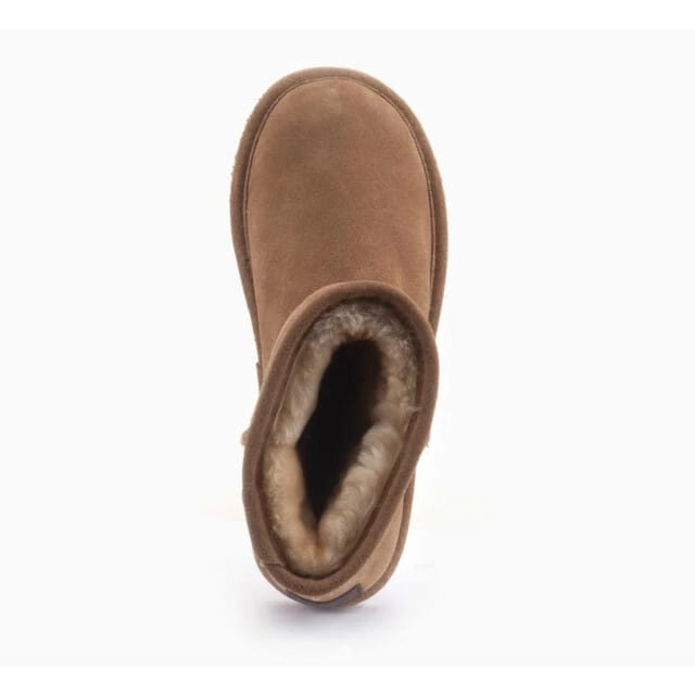 Warmbat Kangaroo Vachtlaarzen - Warme Laarzen - Dames - Cognac - Maat 37