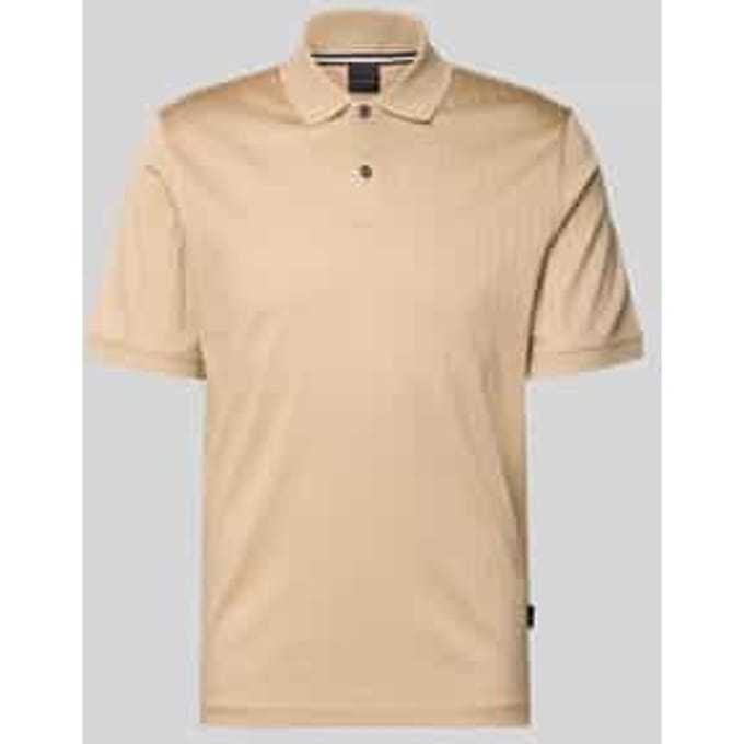 regular fit poloshirt met knooplijst