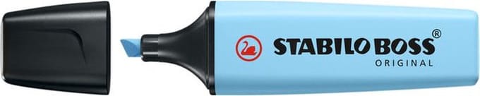 Markeerstift stabilo boss 70/112 pastel blauw | 10 stuks