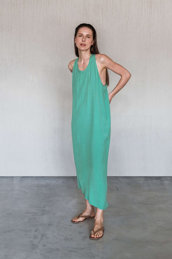 Humanoid Dalomon Sage Maat: M | Midi Jurken Outlet | Dames | Groen