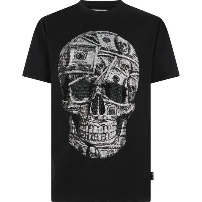 T-Shirt Met Ronde Hals En Korte Mouwen Skull
