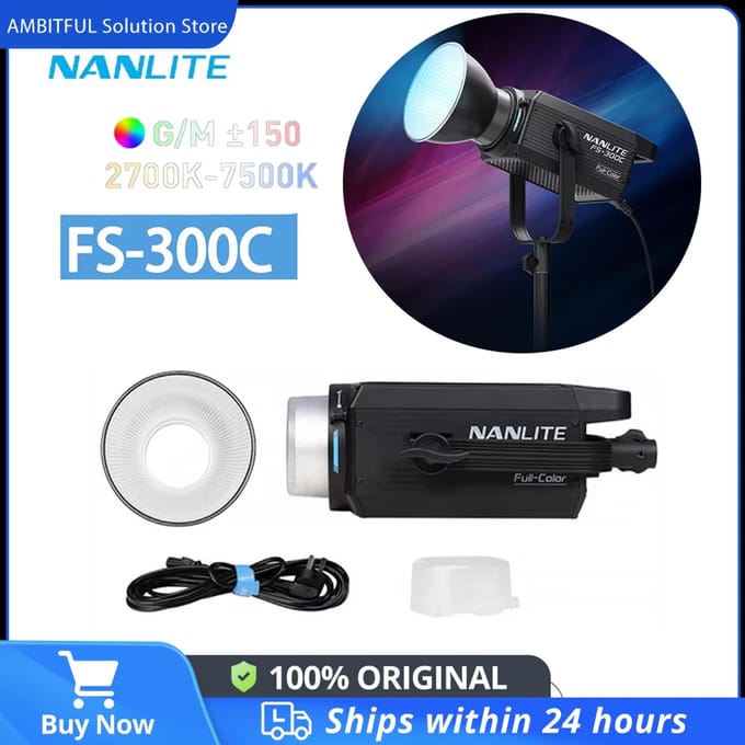 Nanlite FS-300C LED RGBW Spot Light