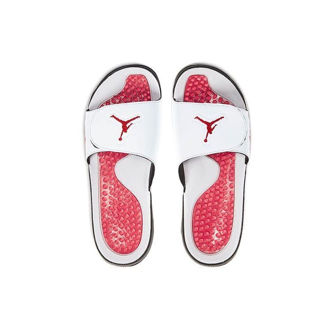 Jordan Hydro 5 Retro Wit Vuurrood 555501-101 40