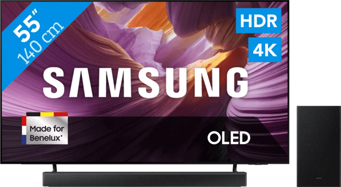 Samsung 55" OLED 4K S85F (2025) + Samsung HW-B66CF Zwart