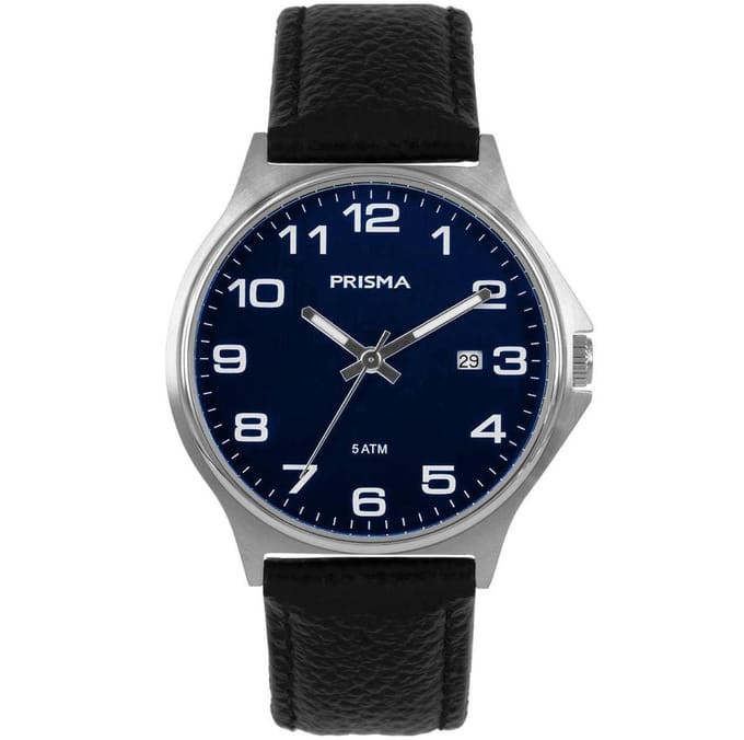 Prisma Horloge P.1687 Heren Edelstaal 5 ATM Blue
