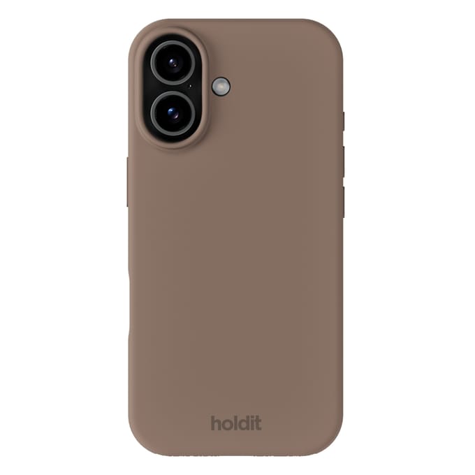 Holdit Silicone Case geschikt voor Apple iPhone 17 - Mocha Brown