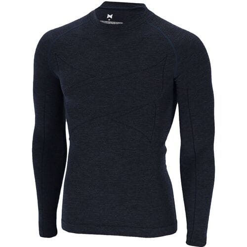 Xtreme Thermoshirt Heren Merino Wol Navy Melange-M