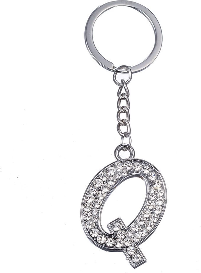 Sleutelhanger Diamant Letter - Q