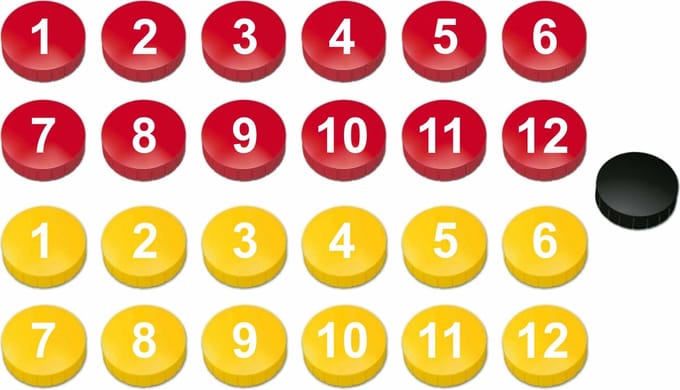 Magneten met nummers - 25-delige set - L