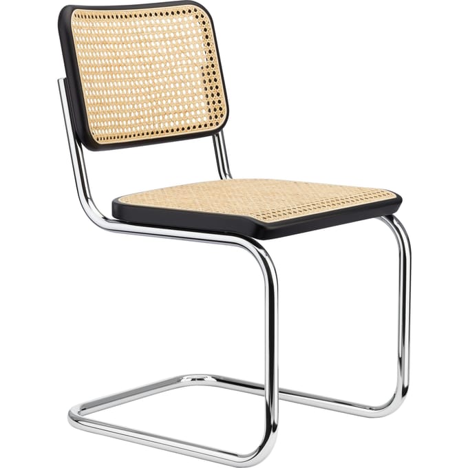 Thonet S 32 V Stoel - Beuken zwart (TP 29) gebeitst