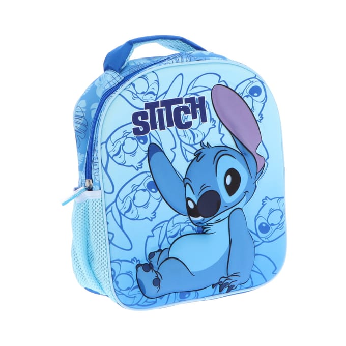 Lilo & Stitch 3D Rugzak - Schooltas - Polyester - Blauw - Rugzak kind