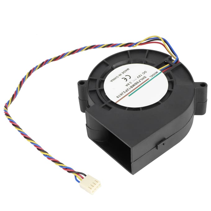 12V 3.8A 190CFM Centrifugaalventilator Dubbel Kogelgelagerde Luchtblazer Ventilator BBQ Accessoire black
