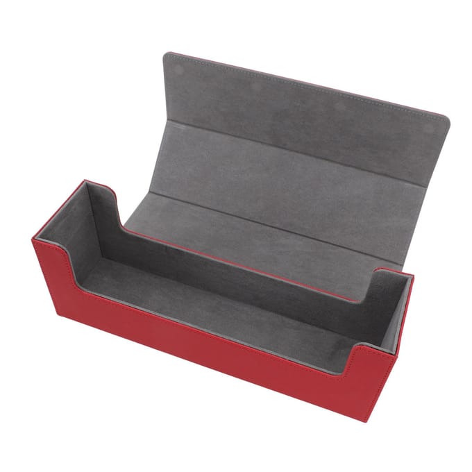 Kaarten Opbergdoos Multifunctioneel PU Leer Grote Capaciteit Magnetische Sluiting Kaart Deck Doos voor 400 gray