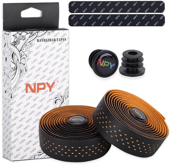 Cloudy - Stuurtape - Stuurlint - Antislip - PU+eva - Lengte: 200cm x 3cm x 3mm - Oranje