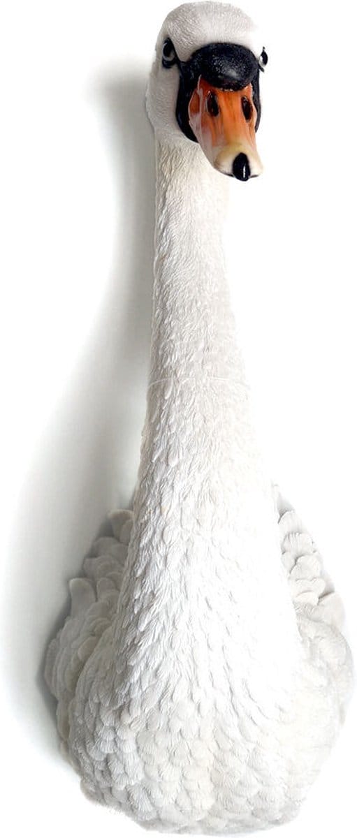 Wanddecorati e- zwaan hoofd - resin - dierenhoofd