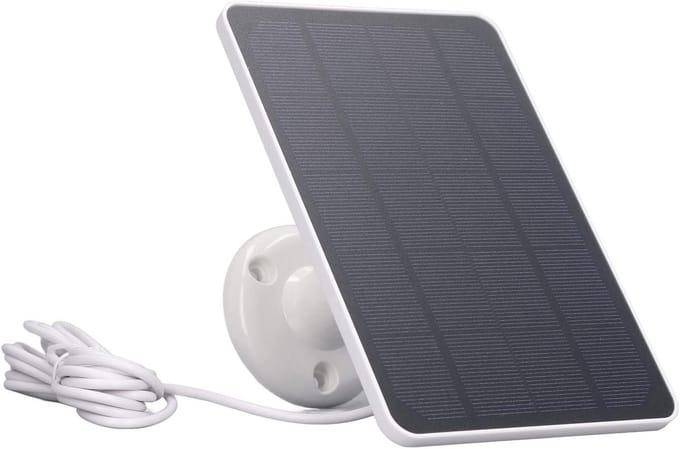 Zonnepaneel - Energiepaneel - Camera Voeden - Waterdicht Ontwerp - 10W - Wit