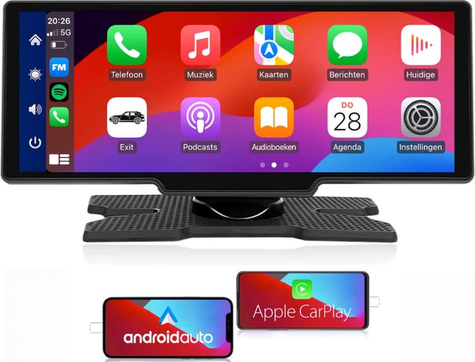 CarPlay scherm | Android Auto Scherm | 2024 model | Universeel voor elke auto