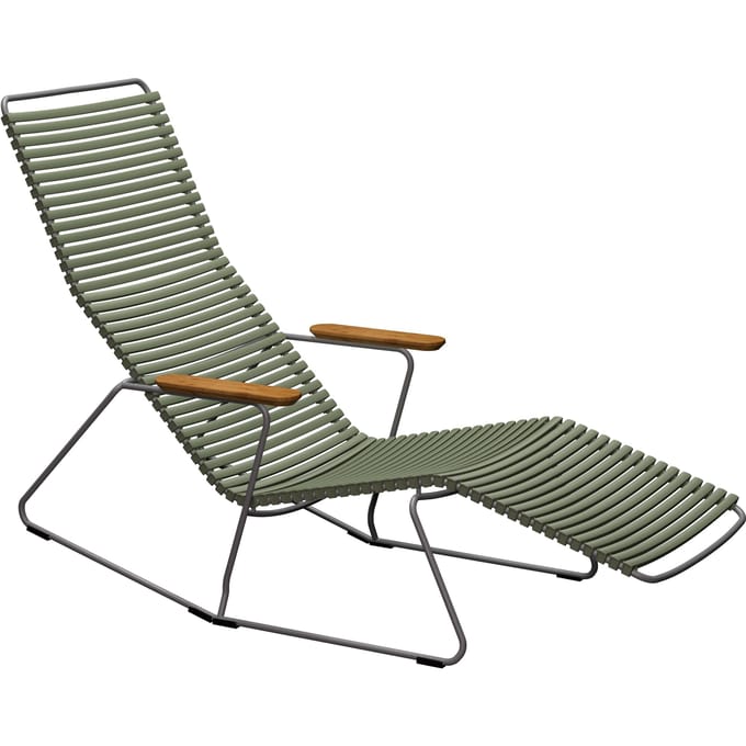 HOUE - Click Sunrocker ligstoel - olijfgroen