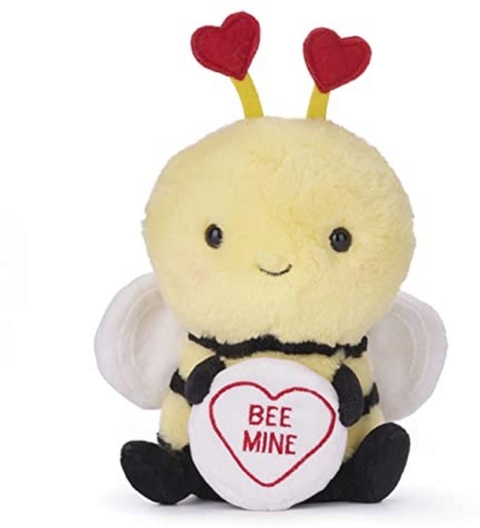 Lieve Bijen Knuffel met BEE MINE Bericht - 18 cm Zacht Speelgoed