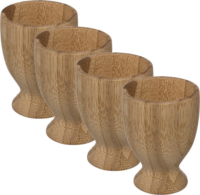 Secret de Gourmet Eierdopje - 4 stuks - Bamboe - 7,5 cm