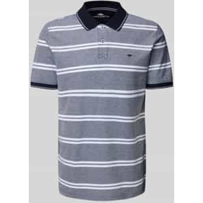Fynch-Hatton Polo Two-Tone Double Stripe Cotton Navy / male