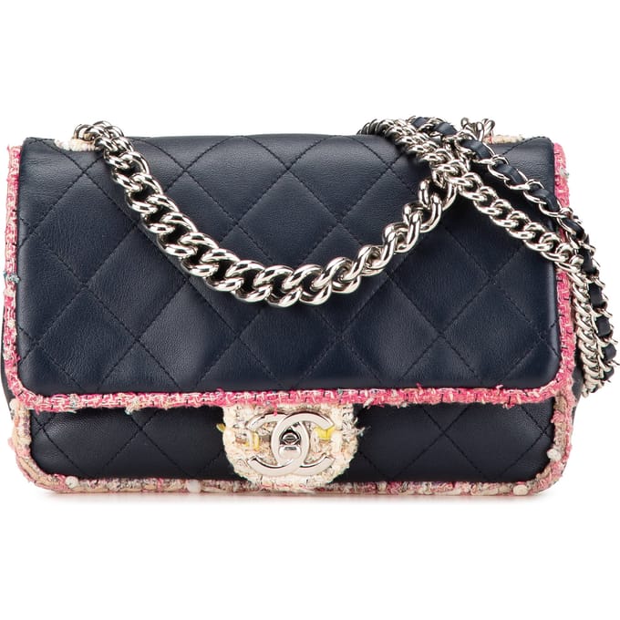 Chanel Gequilted Tweed Schoudertas