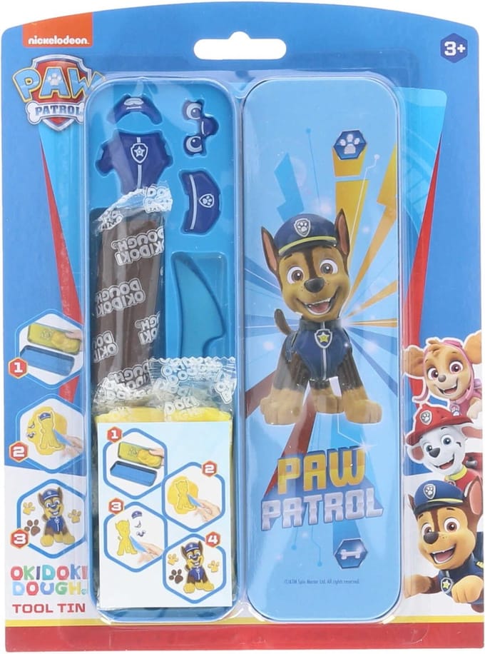 Canenco PAW Patrol OkiDoki Clay Storage Tin 3D with Accessories