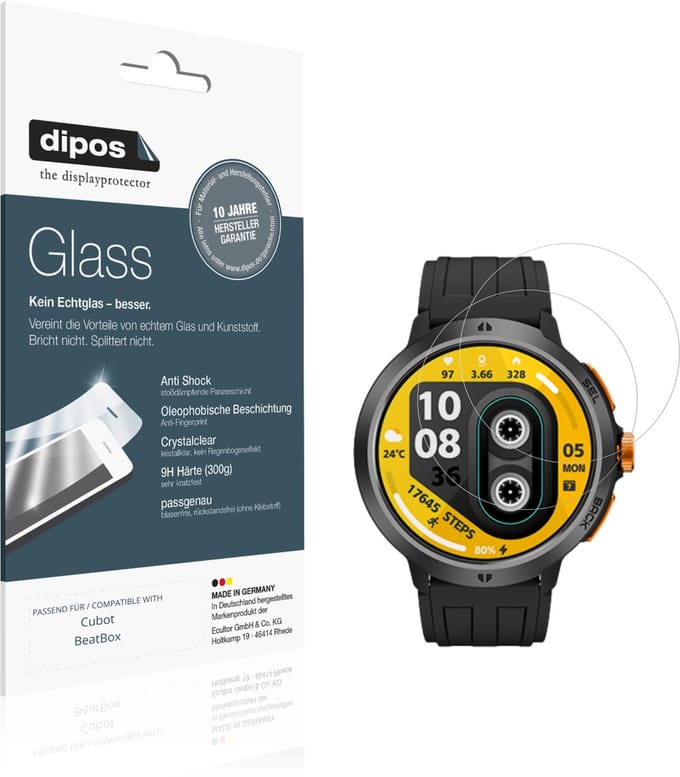 dipos – 2x Pantserfolie geschikt voor Cubot BeatBox | 9H Screenprotector