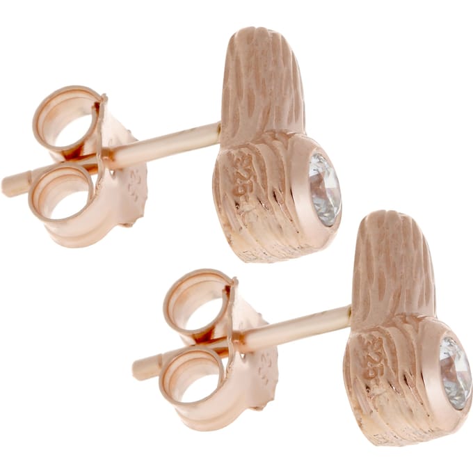 Orphelia Dames 925 Sterling Zilveren Stud Oorbellen - Roze ZO-6025/1