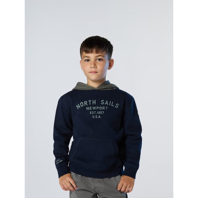North Sails Hoodie Met Newport-print