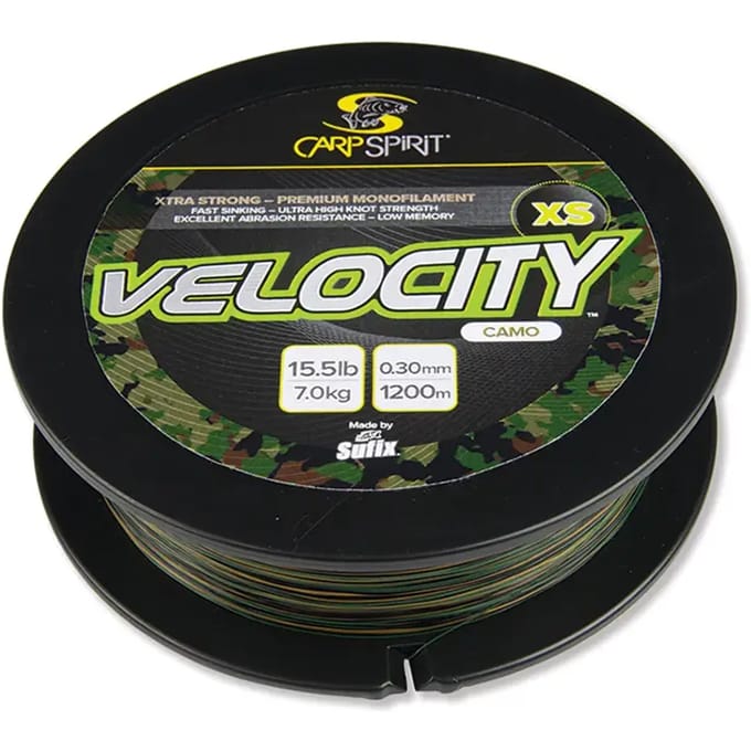 Carp Spirit Velocity XS Camo | 1200m 0.35mm Camo