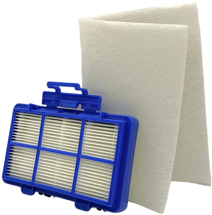 Fixem stofzuiger filter set PowerGo, geschikt voor Philips CP0538/01 - HEPA filter motorfilter knipbaar PowerGo serie