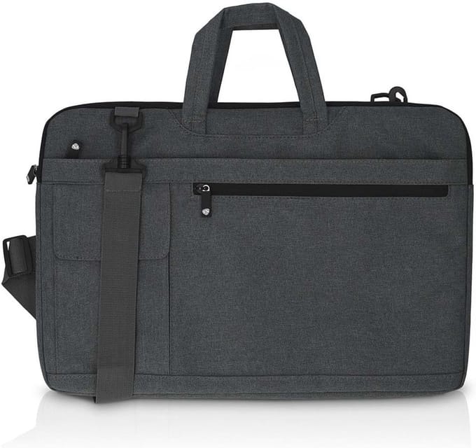 Notebooktas voor 17-18 inch laptops met schouderriem en opbergvakken