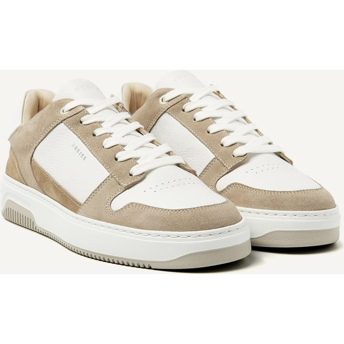Nubikk Basket Court White Leather - Mist Größe: 40 | Trainers Outlet | Herren | Weiß