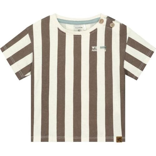 Prénatal peuter shirt Mud Brown 74 heren