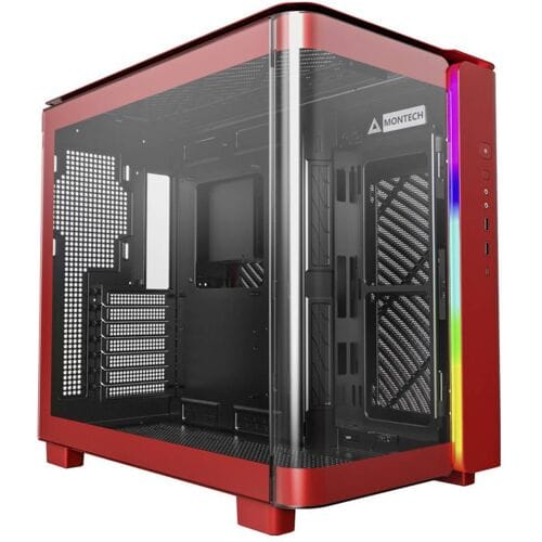 MONTECH KING 95 Tempered Glass ARGB Midi-tower PC-behuizing Rood