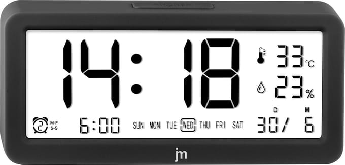 Just a Minute | Digitale wekker | Zwart