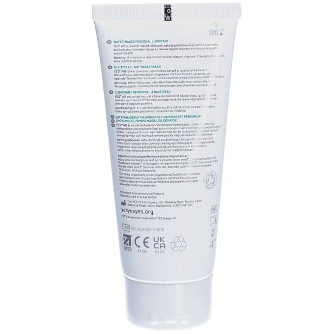 Yes® WB Water Based Personal Lubricant 100 Glijmiddel
