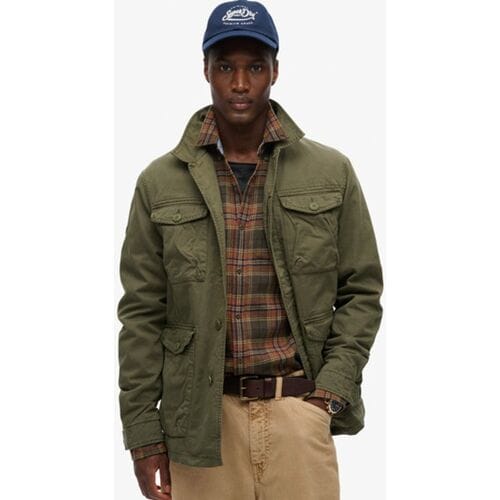 Superdry MILITARY M65 EMB LW JACKET Heren Jas - Groen - Maat L
