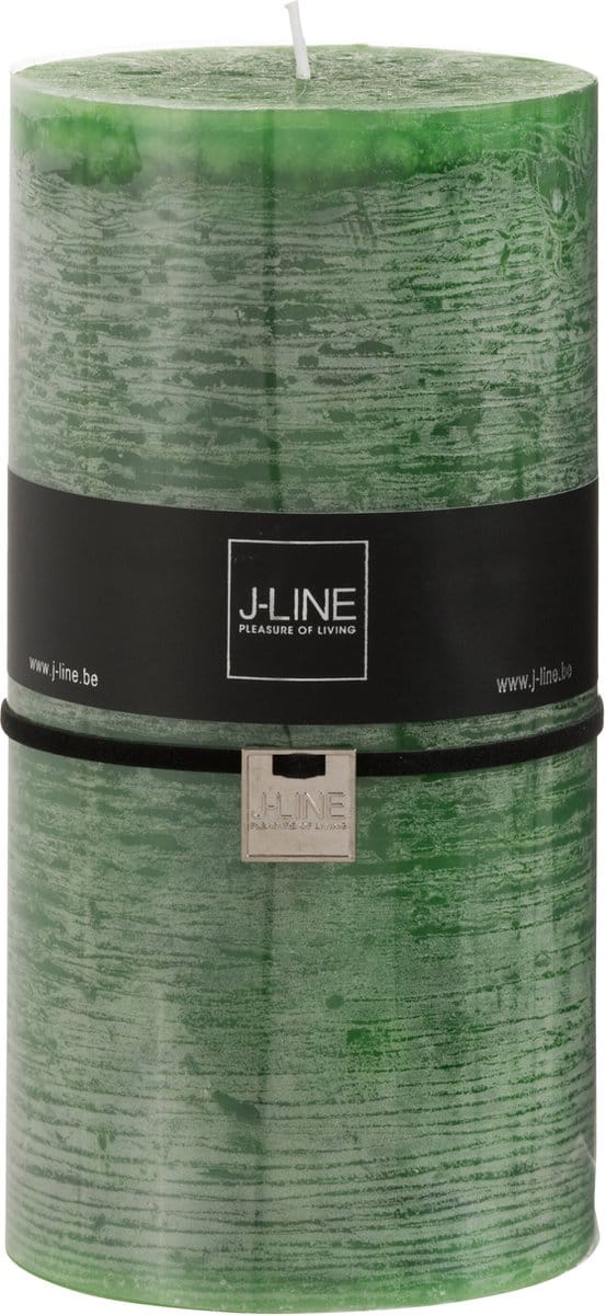 J-Line cilinderkaars - lichtgroen - XXL - 150U - 6 stuks