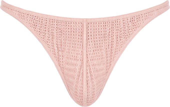 Barcode Berlin Thong Gor Rose - MAAT L - Erotisch Heren Ondergoed - String voor Man - Sexy mannen String
