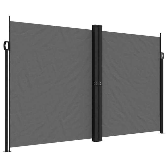 vidaXL - Windscherm - uittrekbaar - 200x1000 - cm - antracietkleurig