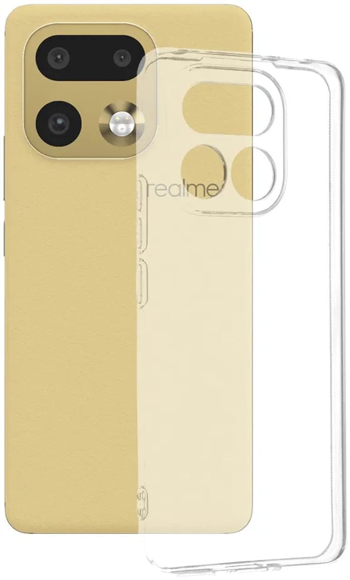 Hoesje geschikt voor Realme 16 Pro Plus - Techsuit Clear Silicone Back Cover - Transparant