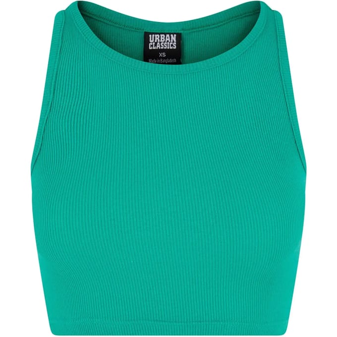 Urban Classics - Rib Crop top - XL - Groen
